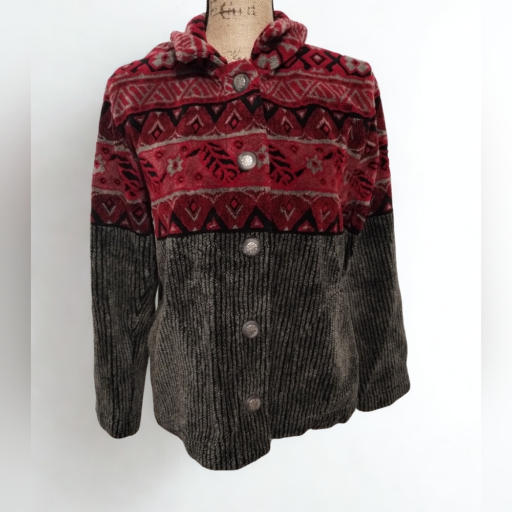 Vintage Aztec Fleece County Clothing Women's Size S